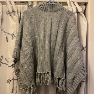 Forever 21 fringe poncho, size small.